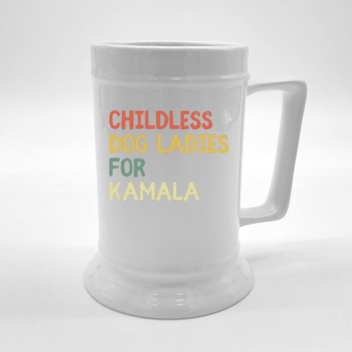 Childless Dog Ladies For Kamala Front & Back Beer Stein