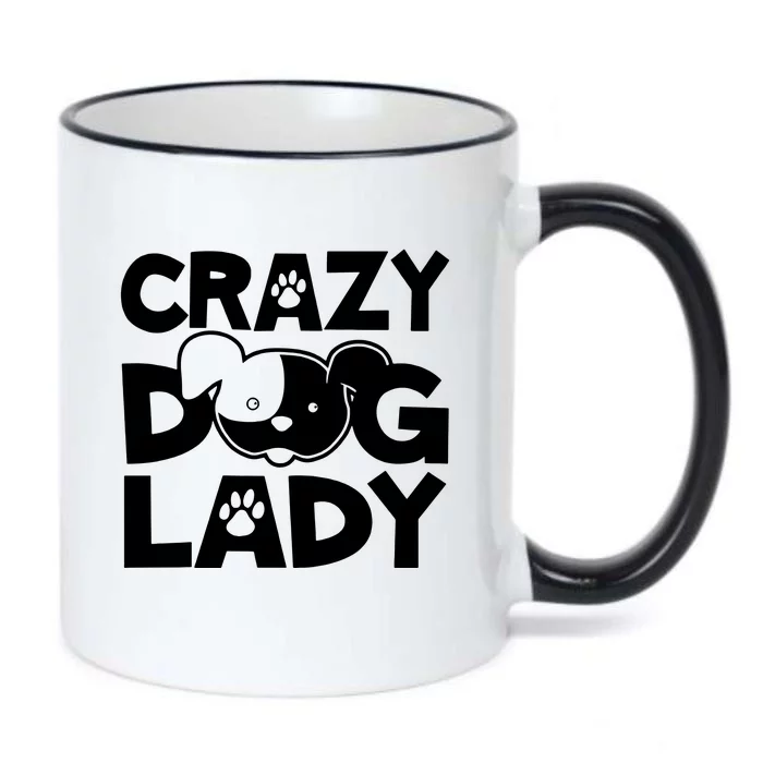 Crazy Dog Lady Black Color Changing Mug