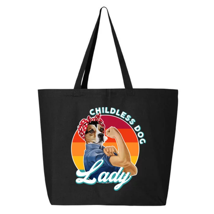 Childless Dog Lady Kamala Harris Funny 25L Jumbo Tote