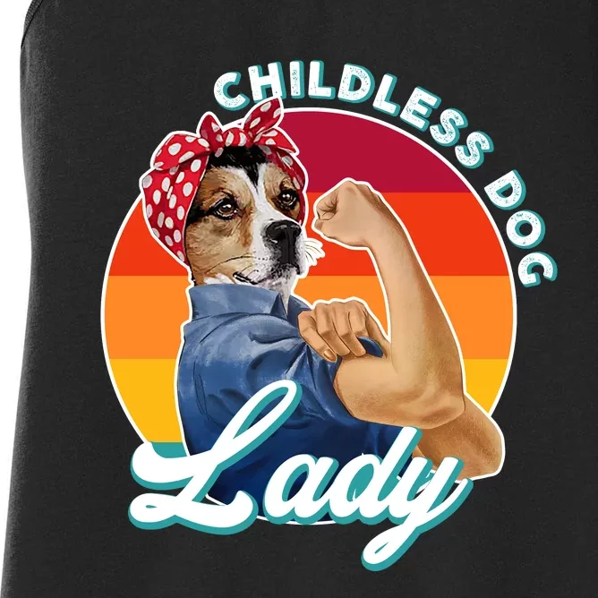 Childless Dog Lady Kamala Harris Funny Women's Racerback Tank