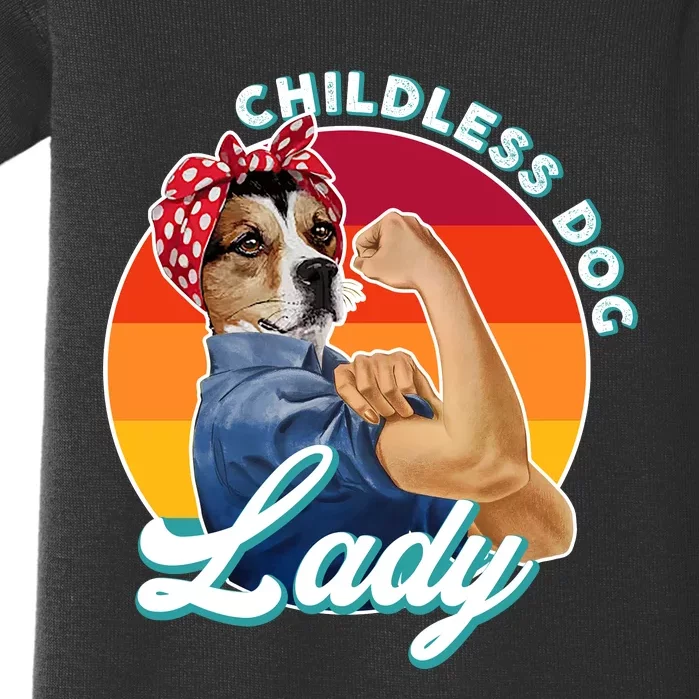 Childless Dog Lady Kamala Harris Funny Baby Bodysuit