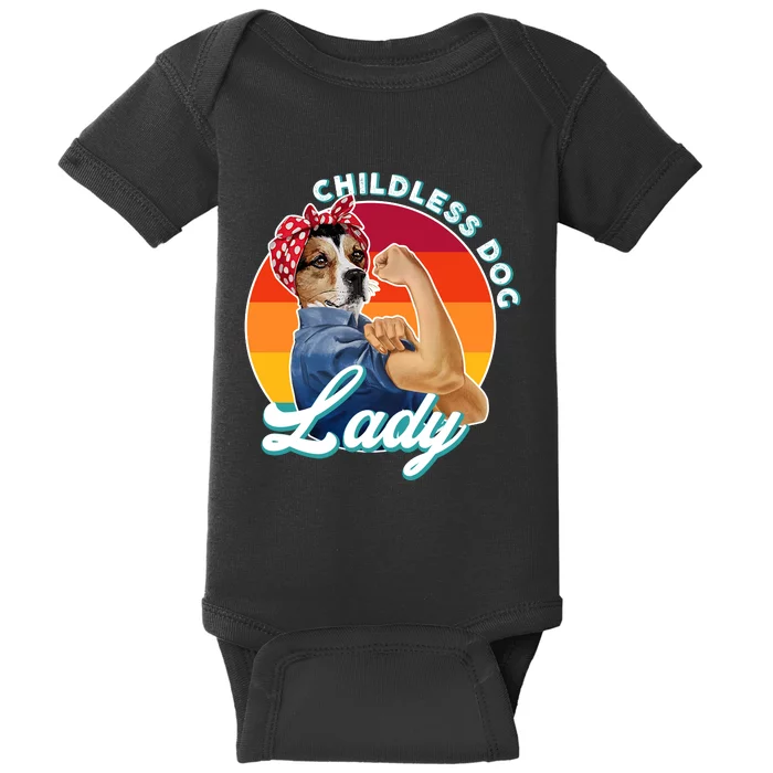 Childless Dog Lady Kamala Harris Funny Baby Bodysuit