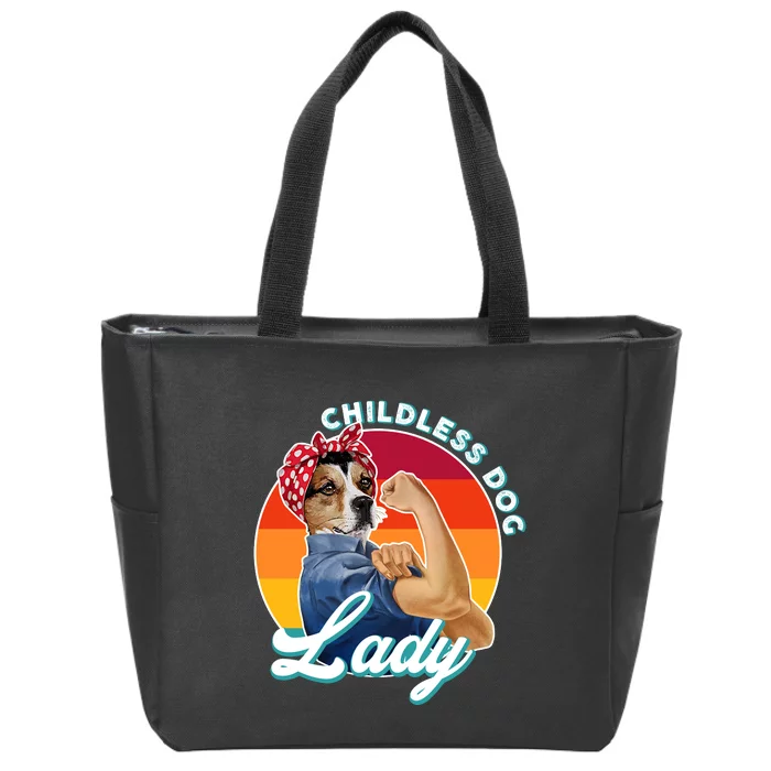 Childless Dog Lady Kamala Harris Funny Zip Tote Bag