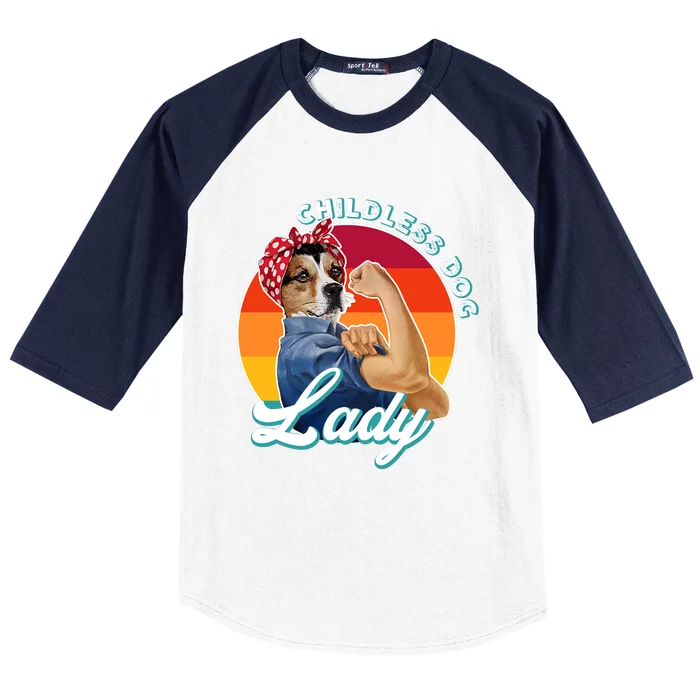 Childless Dog Lady Kamala Harris Funny Baseball Sleeve Shirt