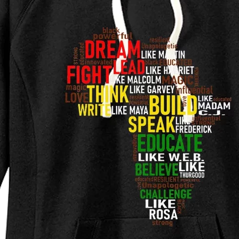 Celebration Dream Like Martin BHM African Women's Fleece Hoodie