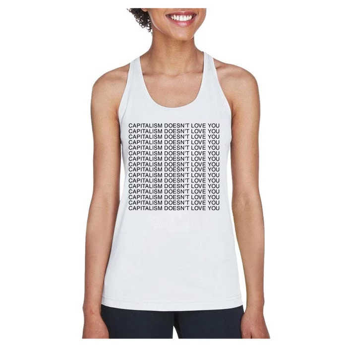 Capitalism Doesn’T Love You Women's Racerback Tank