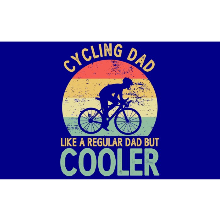 Cycling Dad Like A Regular Dad But Cooler Vintage Retro Gift Bumper Sticker