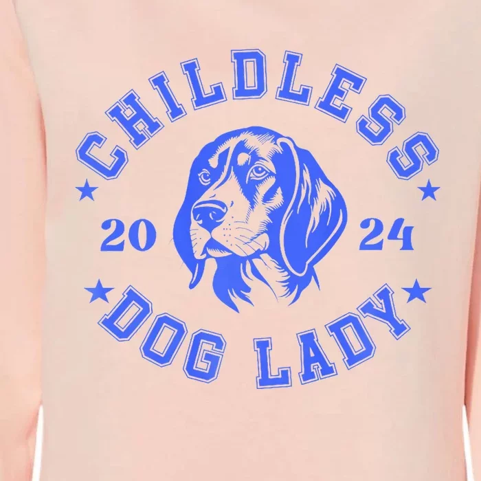 Childless Dog Ladies Voting For Kamala 2024 Womens California Wash Sweatshirt