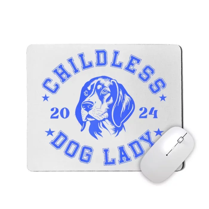 Childless Dog Ladies Voting For Kamala 2024 Mousepad