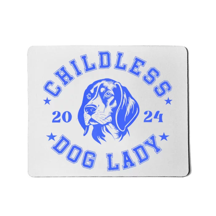 Childless Dog Ladies Voting For Kamala 2024 Mousepad