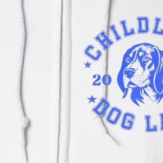 Childless Dog Ladies Voting For Kamala 2024 Full Zip Hoodie