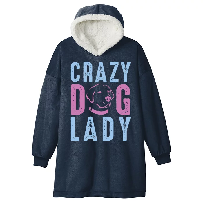 Crazy Dog Lady Hooded Wearable Blanket