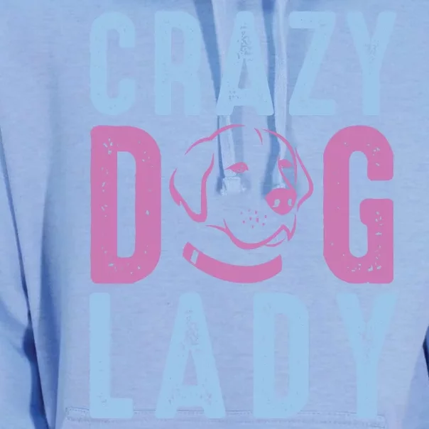 Crazy Dog Lady Unisex Surf Hoodie