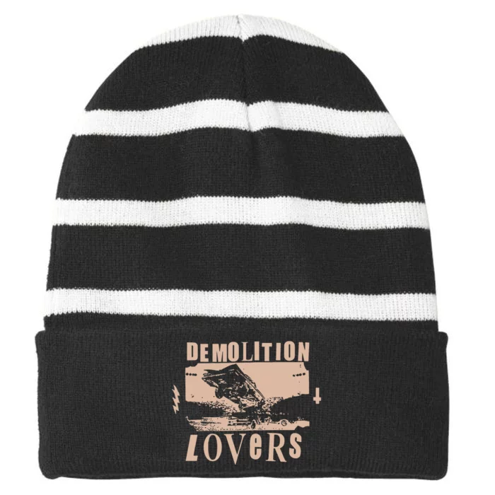 Catchinglizards Demolition Lovers New Striped Beanie with Solid Band