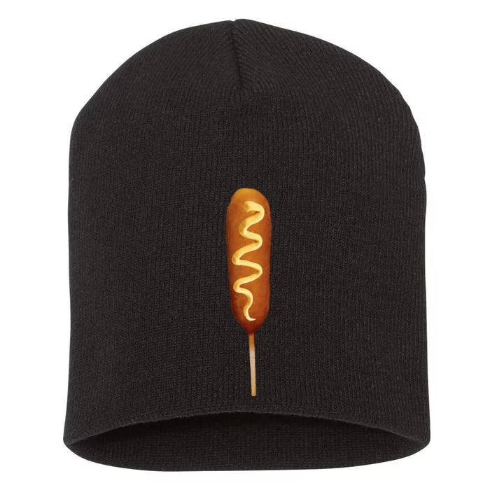 Corn Dog Lover Halloween Costume Short Acrylic Beanie