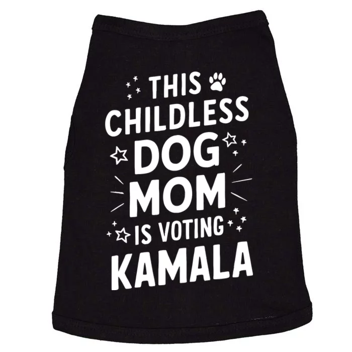 Childless Dog Lady Voting Kamala Harris Dog Mom Vote Blue Doggie Tank