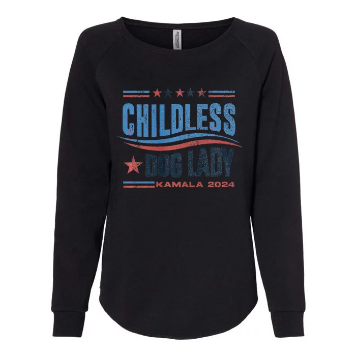 Childless Dog Ladies For Kamala Harris 2024 Premium Womens California Wash Sweatshirt