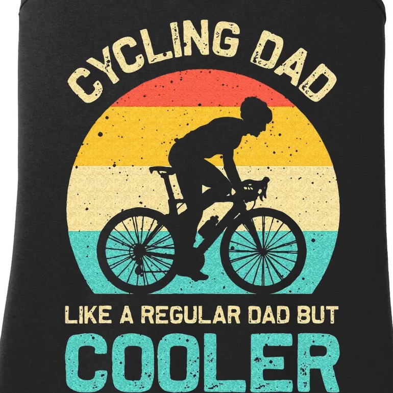 Cycling Dad Like A Regular Dad But Cooler Funny Cyclist Gift Ladies Essential Tank