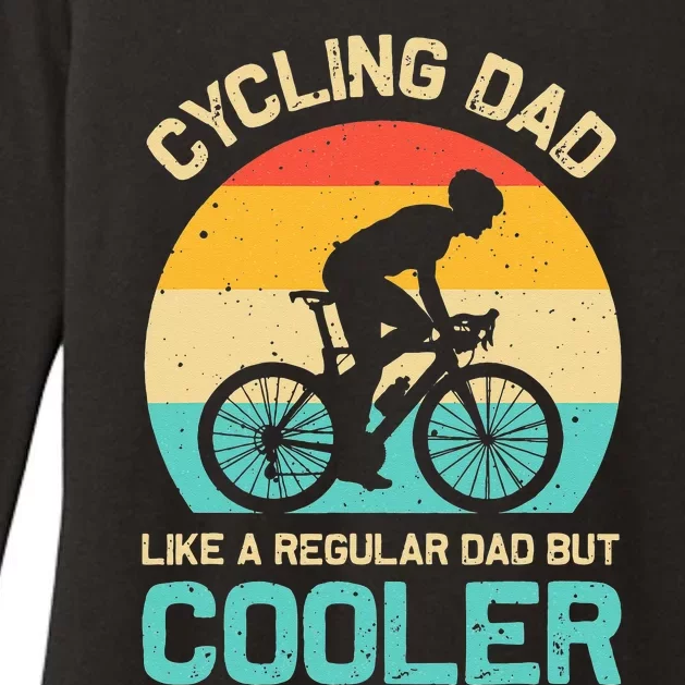 Cycling Dad Like A Regular Dad But Cooler Funny Cyclist Gift Womens CVC Long Sleeve Shirt