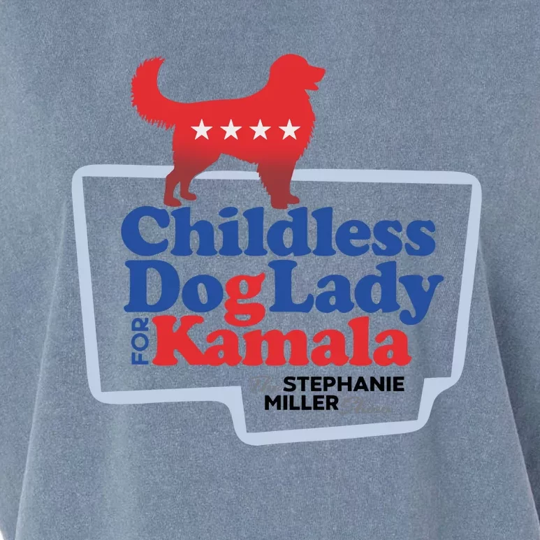 Childless Dog Lady For Kamala The Stephanie Miller Show Garment-Dyed Women's Muscle Tee