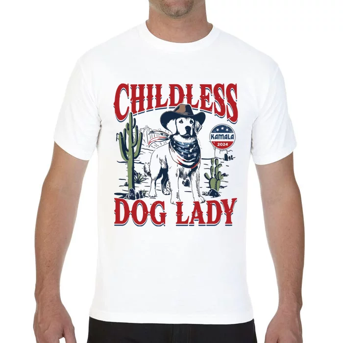 Childless Dog Lady Kamala For President 2024 Comfort Colors T-Shirt