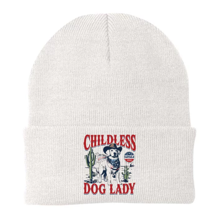 Childless Dog Lady Kamala For President 2024 Knit Cap Winter Beanie