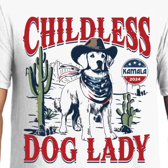 Childless Dog Lady Kamala For President 2024 Pajama Set