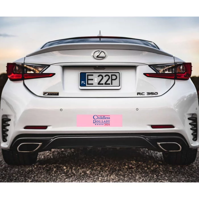 Childless Dog Lady For Madam President Kamala Harris 2024 Bumper Sticker