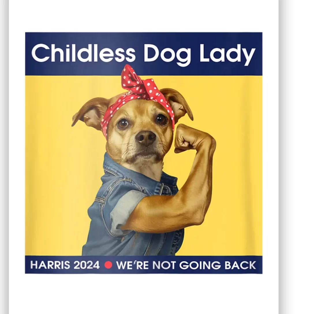 Childless Dog Lady Political Voting Election Poster