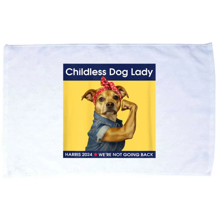 Childless Dog Lady Political Voting Election Microfiber Hand Towel