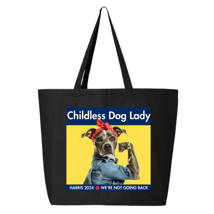 Childless Dog Lady Is Voting Kamala Election Usa 2024 25L Jumbo Tote