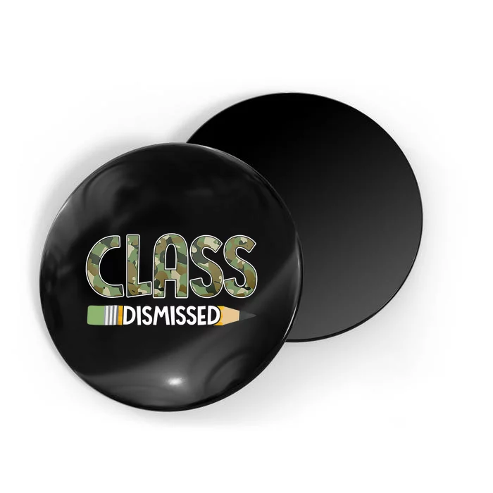 Class Dismissed Last Day Of School Camouflage Graduation Boy Magnet