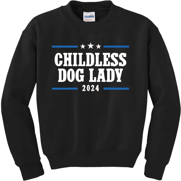 Childless Dog Lady Kamala Kids Sweatshirt