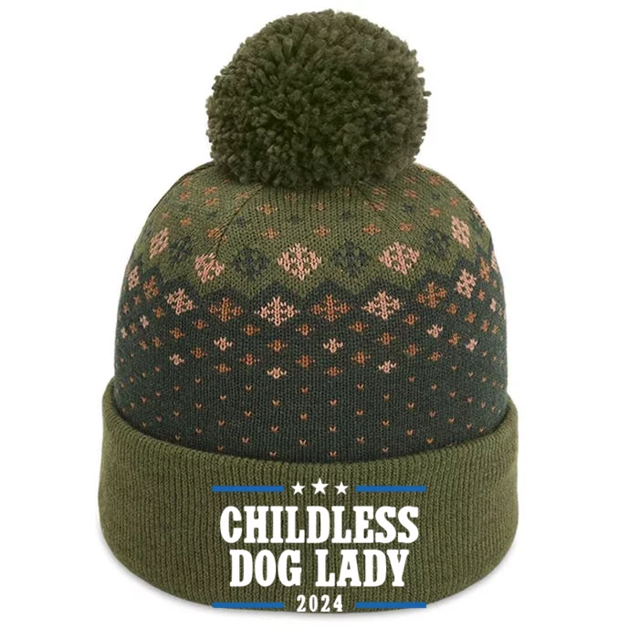 Childless Dog Lady Kamala The Baniff Cuffed Pom Beanie