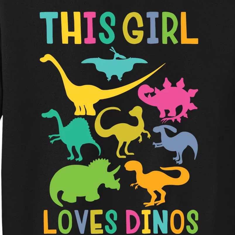 Cute Dinosaur Love Dinos Tall Sweatshirt