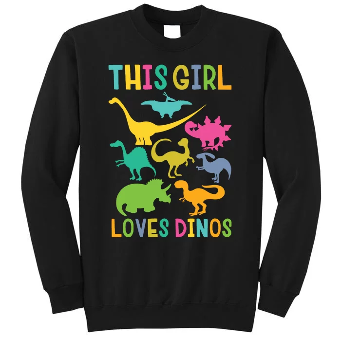 Cute Dinosaur Love Dinos Tall Sweatshirt