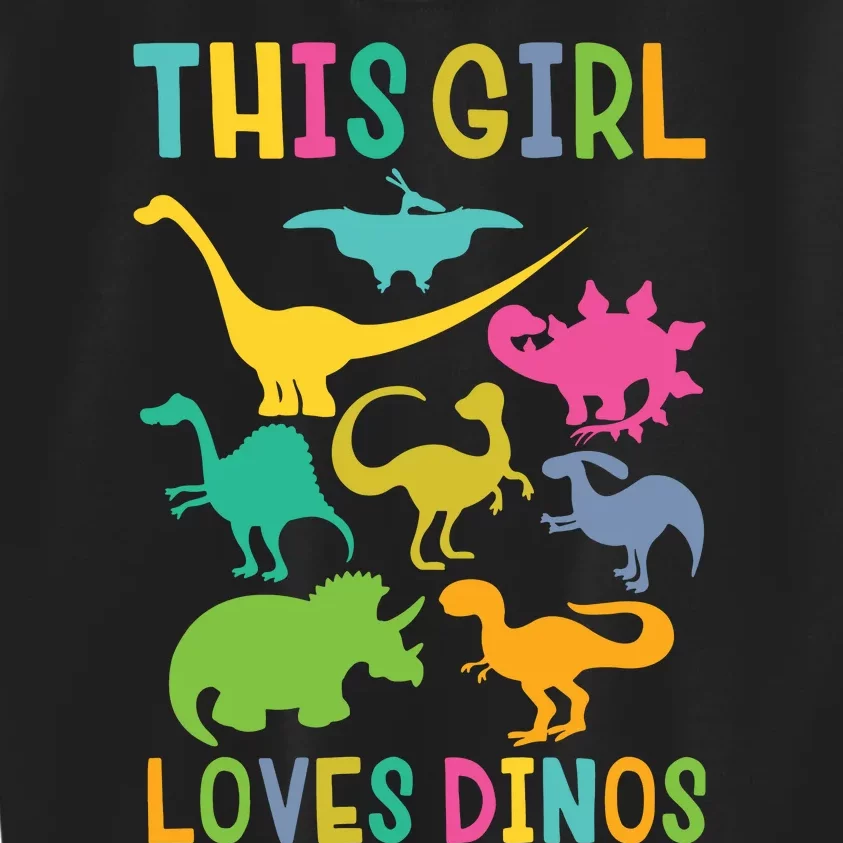 Cute Dinosaur Love Dinos Kids Sweatshirt