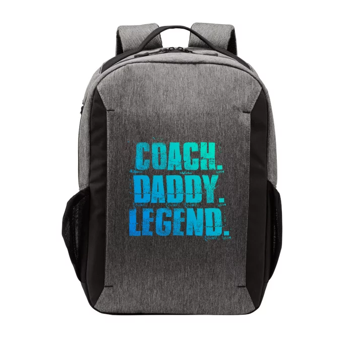 Coach Daddy Legend Motivational Coach Dad Fathers Day Gift Vector Backpack