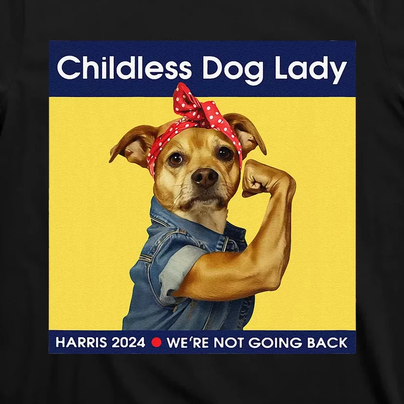 Childless Dog Lady Women Political Voting Election Gift T-Shirt