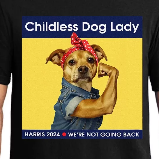 Childless Dog Lady Women Political Voting Election Gift Pajama Set