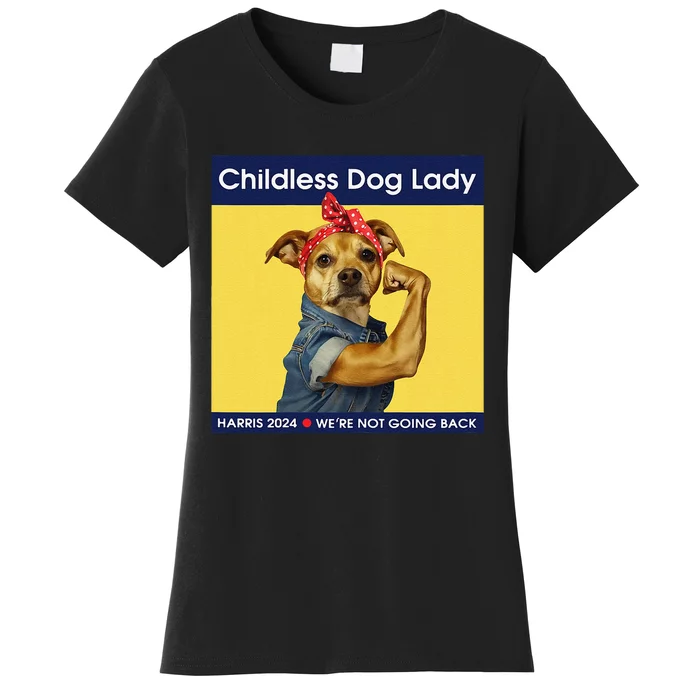 Childless Dog Lady Women Political Voting Election Gift Women's T-Shirt