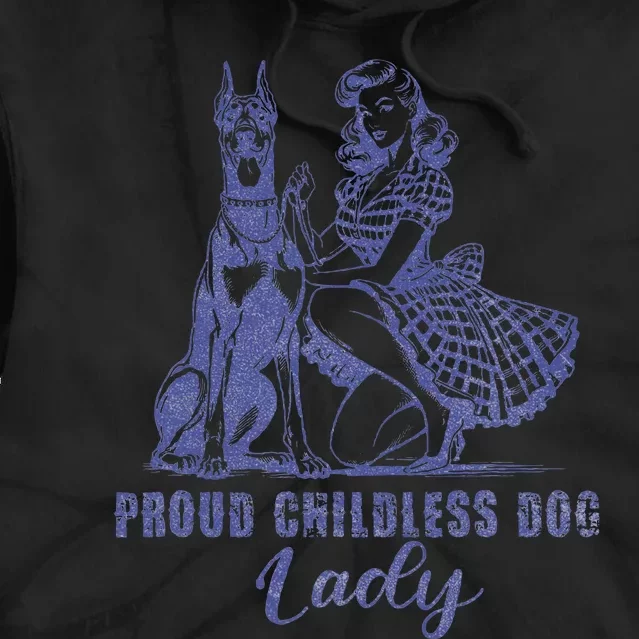 Childless Dog Ladies Vote Lady Election 2024 Tie Dye Hoodie