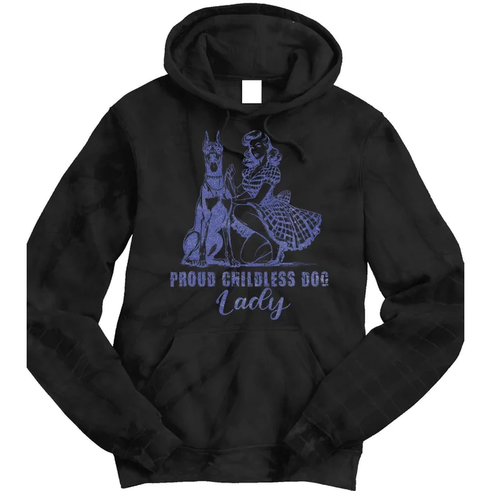 Childless Dog Ladies Vote Lady Election 2024 Tie Dye Hoodie