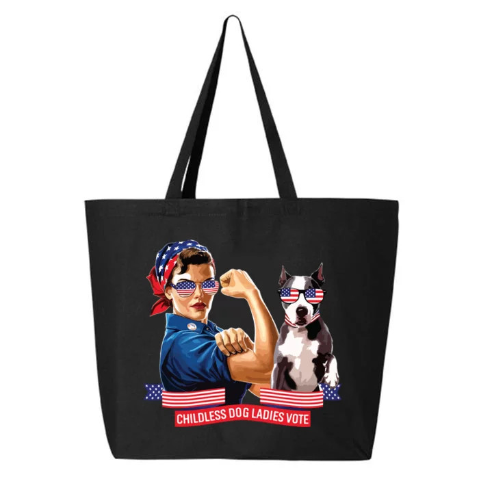 Childless Dog Lady Is Voting Kamala Election Usa 2024 25L Jumbo Tote