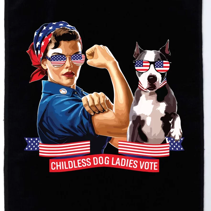 Childless Dog Lady Is Voting Kamala Election Usa 2024 Platinum Collection Golf Towel