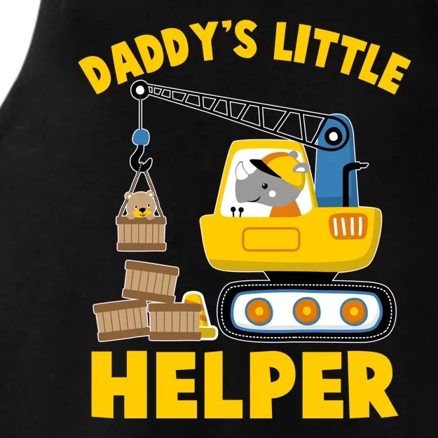 Cute Daddy's Little Helper Construction Ladies Tri-Blend Wicking Tank