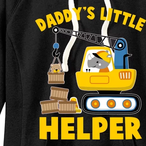 Cute Daddy's Little Helper Construction Women's Fleece Hoodie