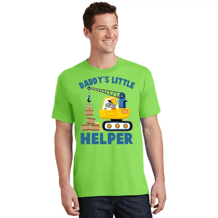 Cute Daddy's Little Helper Construction T-Shirt