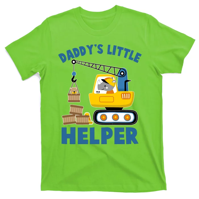 Cute Daddy's Little Helper Construction T-Shirt