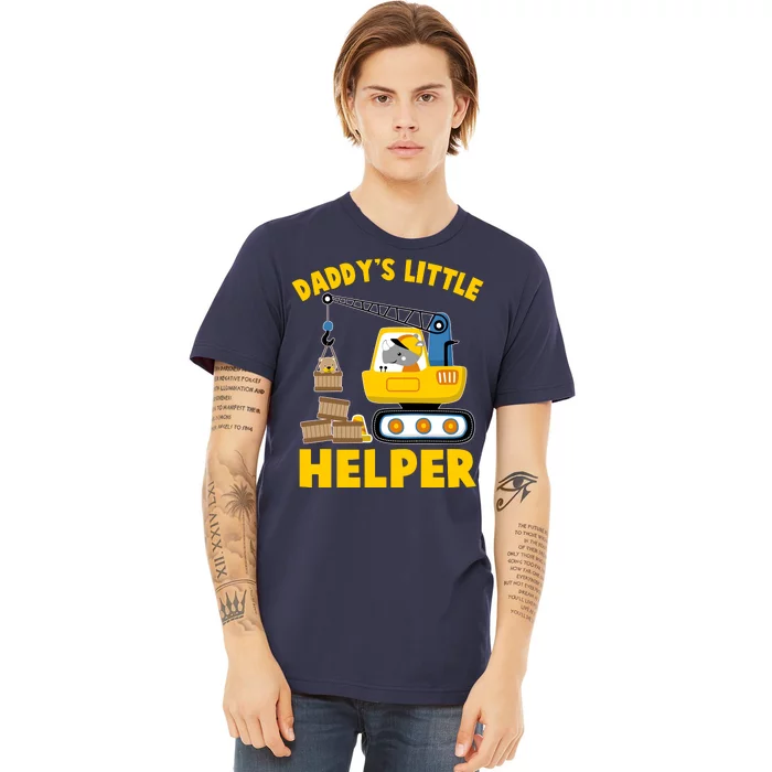 Cute Daddy's Little Helper Construction Premium T-Shirt